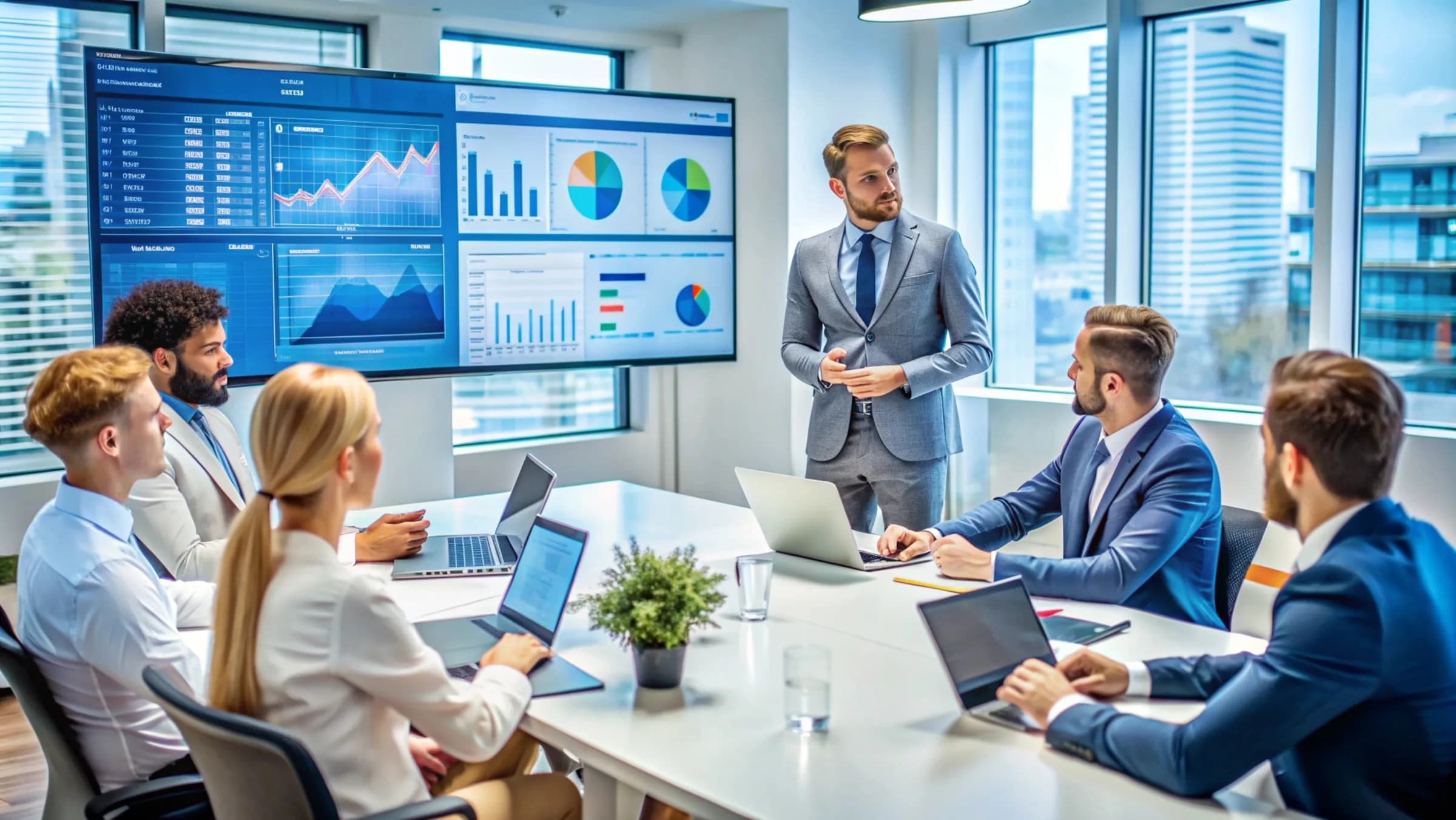 IT Lab BD team collaborating in a modern office