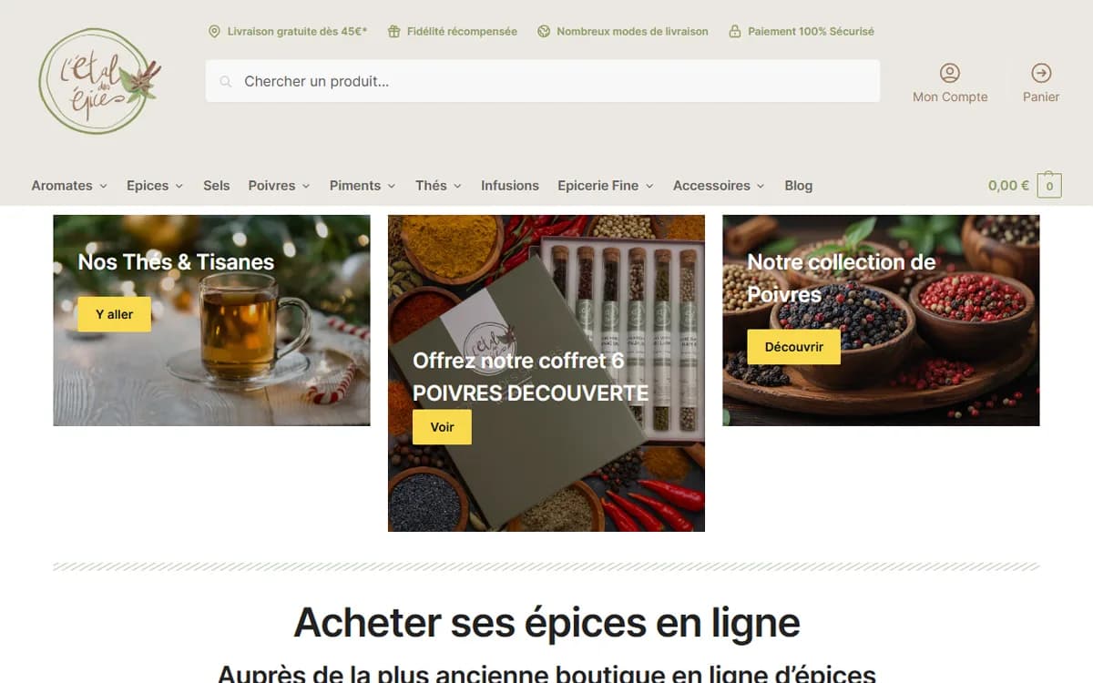 Artisan Spices & Gourmet Food Ecommerce Platform